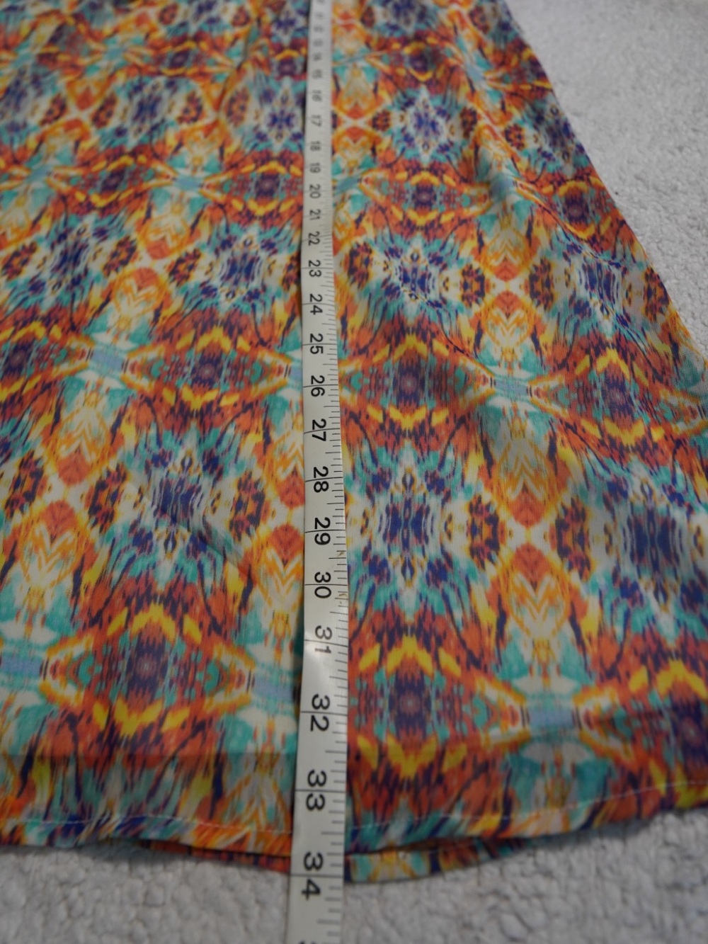 AS U WISH Halter Neck Dress Geometric Abstract Keyhole Metal Trim Summer Size M - Picture 6 of 10